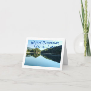 CARTE DE STYLE LAKE "HAPPY BANTHDAY SON IN LAW"