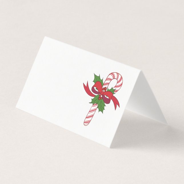 Carte de Sucre de canne de Noël (Front)