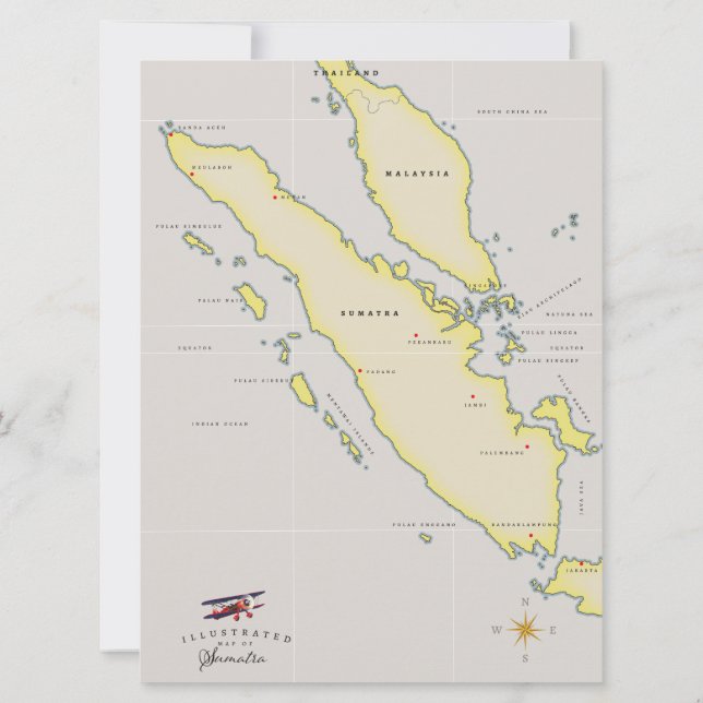 carte de Sumatra (Dos)