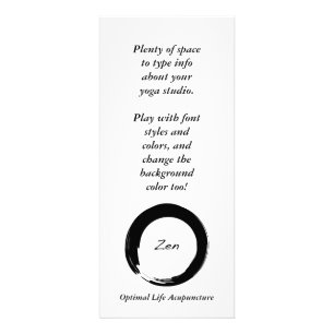 Carte de support de symbole de zen
