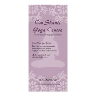 Carte de support de yoga de l'OM Shanti