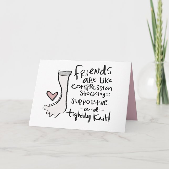 Carte "de support et unie" (Devant)