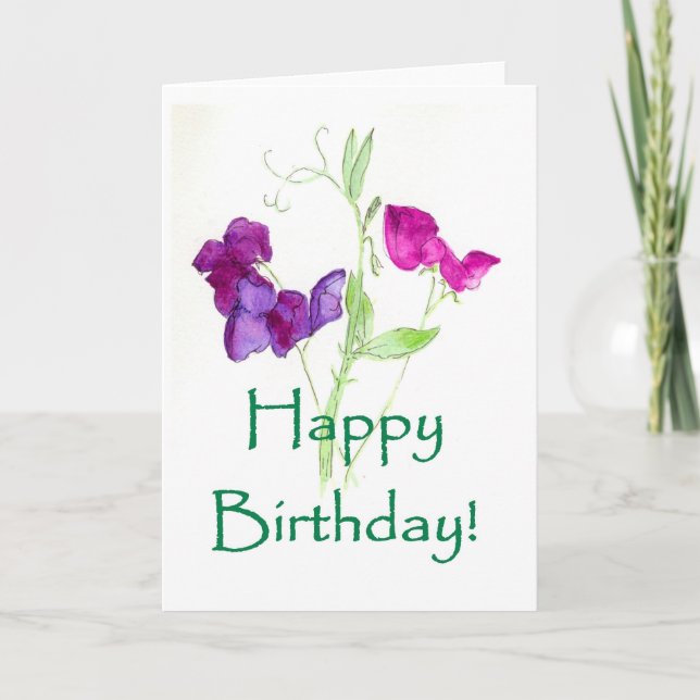 Carte de Sweet Peas (Devant)