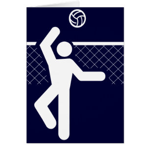Carte de symbole de volleyball
