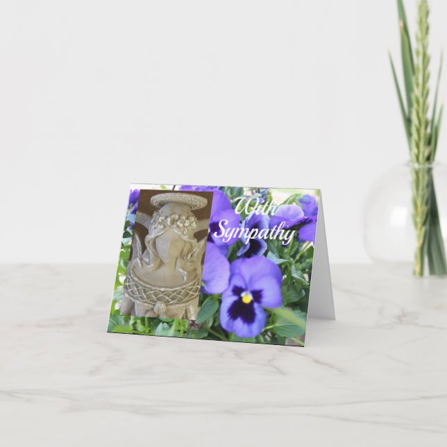 Carte de sympathie ange (Devant)