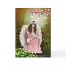 Carte de Sympathie Angel rose
