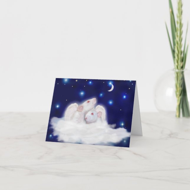 Carte de sympathie angélique de Ratties (Devant)