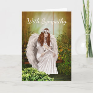 Carte de sympathie Angle blanc