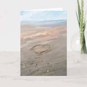 Carte de sympathie au coeur de la plage