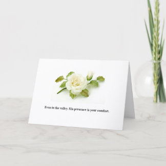 Carte de sympathie basée sur la foi chrétienne
