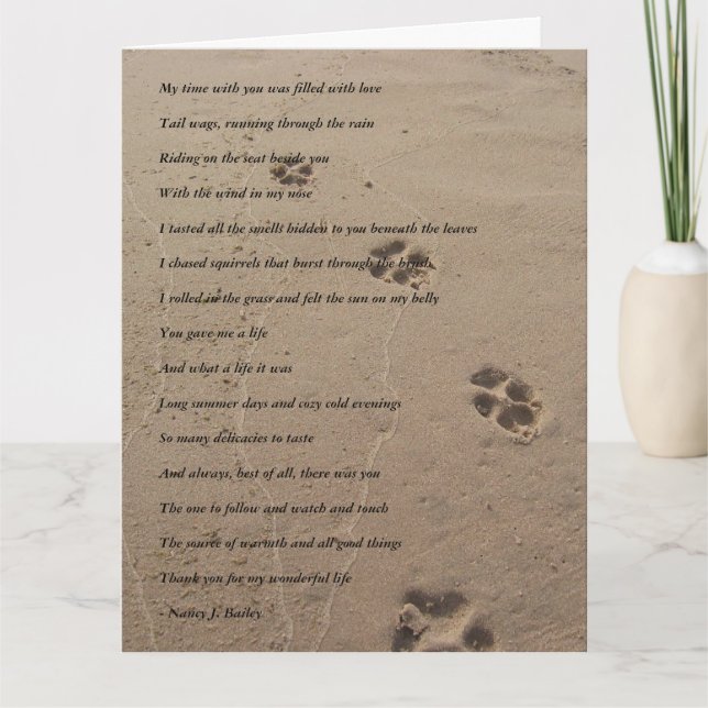 Carte de sympathie canine (Devant)
