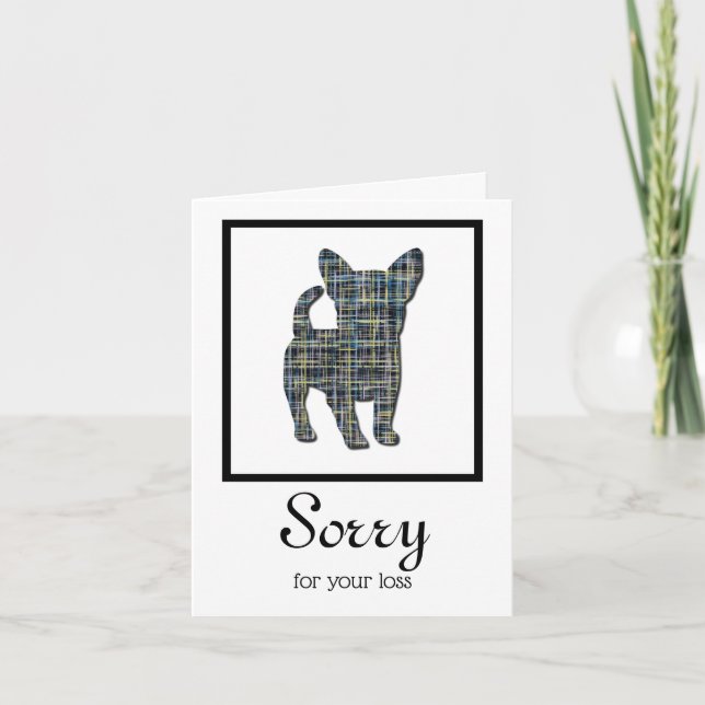 Carte de Sympathie Chihuahua Dog Pet (Devant)