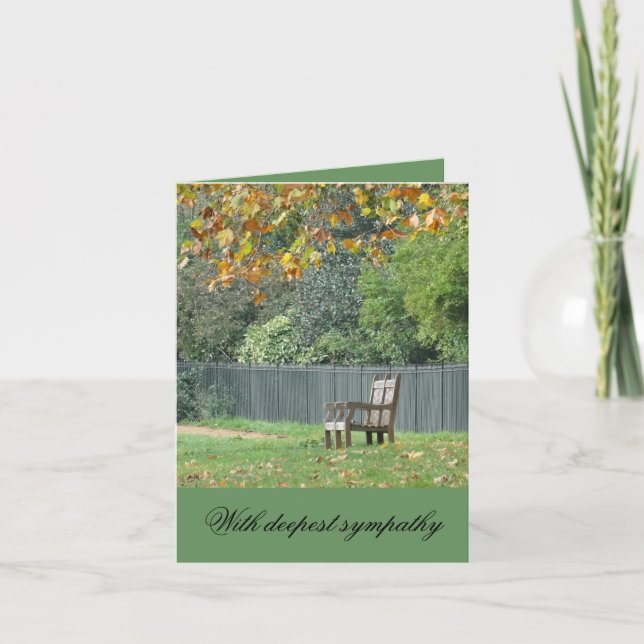 Carte de Sympathie chrétienne avec verset biblique (Devant)