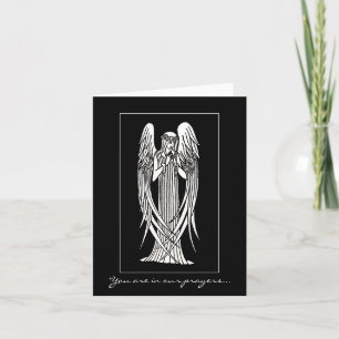 Carte de sympathie d'ange de Beardsley Nouveau