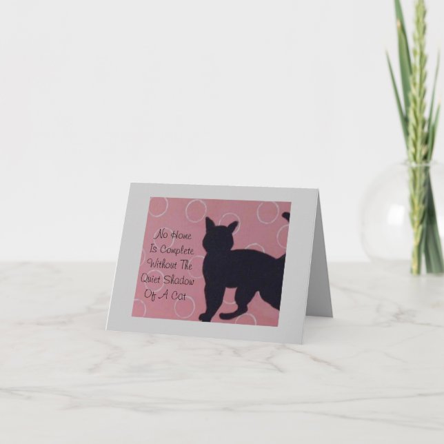 Carte de sympathie d'animal familier - chat (Devant)