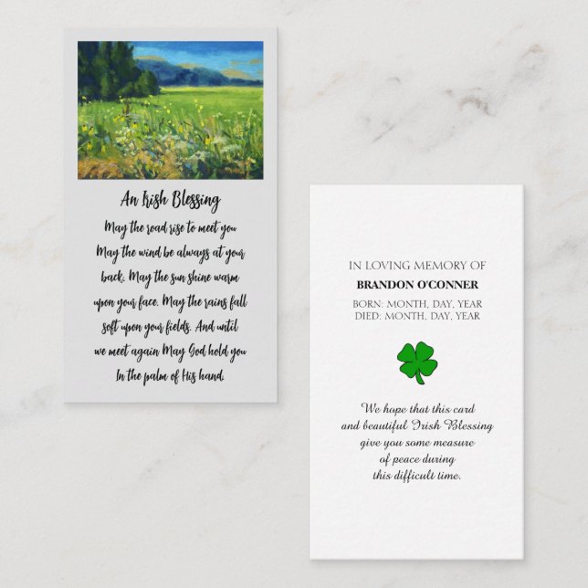 Carte de Sympathie dans la Mémoire Amoureuse (Devant / Derrière)