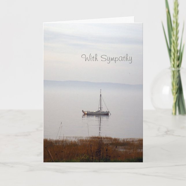 Carte de sympathie de bateau à voile (Devant)