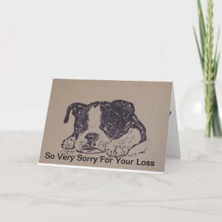 Carte de sympathie de Boston Terrier