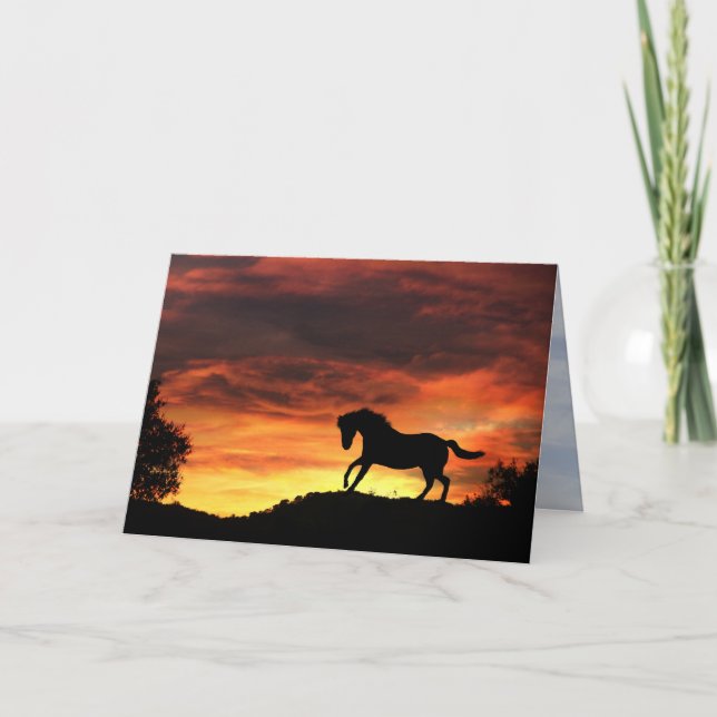 Carte de sympathie de cheval (Devant)