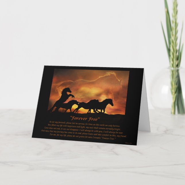 Carte de sympathie de cheval (Devant)