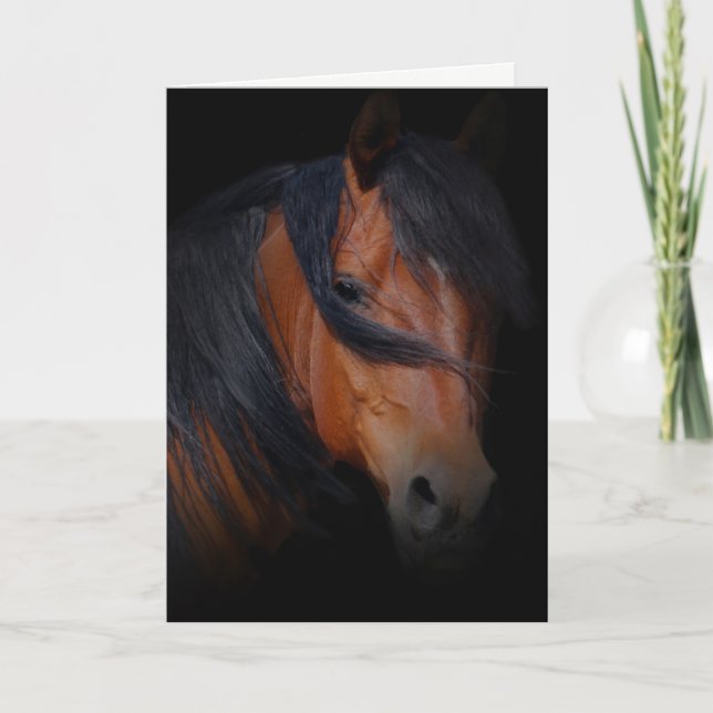 Carte de sympathie de cheval pour la perte de (Devant)