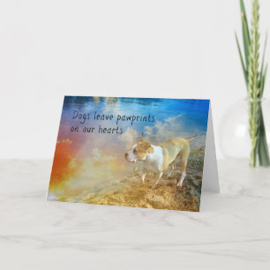 Carte de sympathie de chien - les chiens laissent