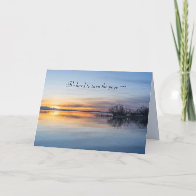 CARTE DE SYMPATHIE DE LEVER/COUCHER (Devant)