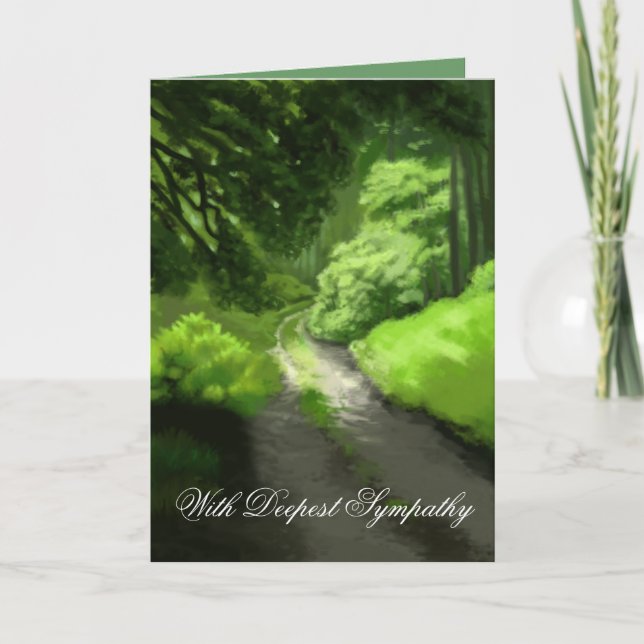 Carte de sympathie de l'un : scène de la forêt du  (Devant)