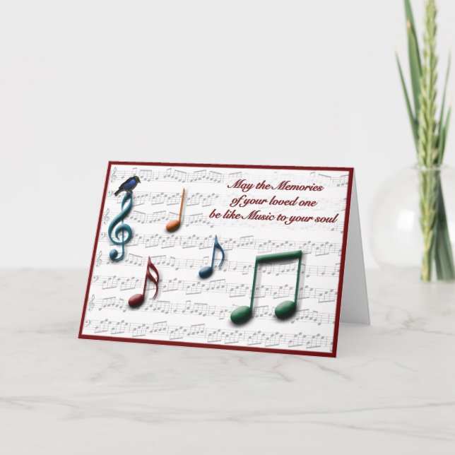Carte de sympathie de musique (Devant)
