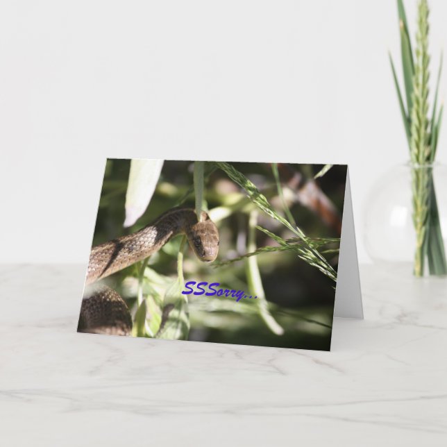 Carte de Sympathie de serpent (Devant)