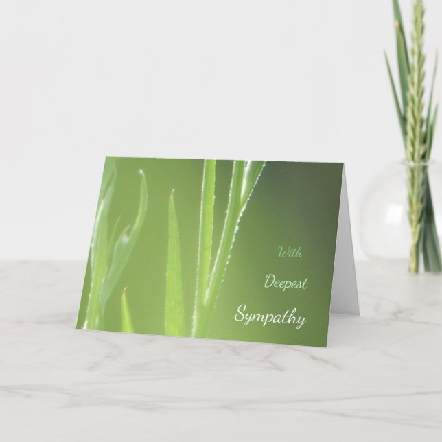 Carte de Sympathie des pattes de fleurs brillantes (Devant)