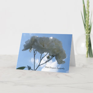 Carte de Sympathie des Roses Blanches
