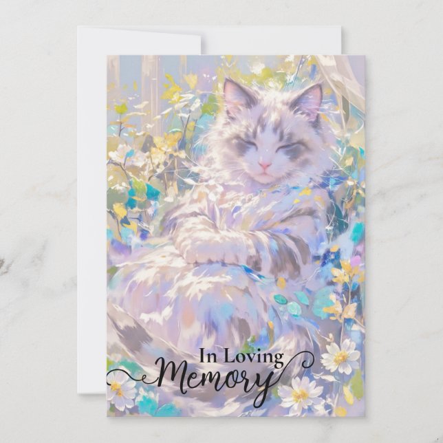 Carte de sympathie du chat siamois (Devant)
