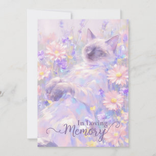 Carte de sympathie du chat siamois