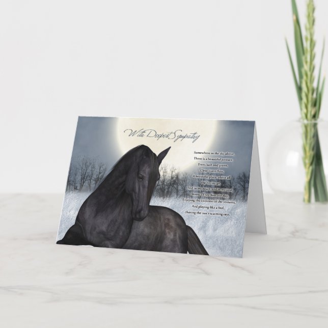 Carte De Sympathie Du Cheval Animaux, Perte Du Che (Devant)