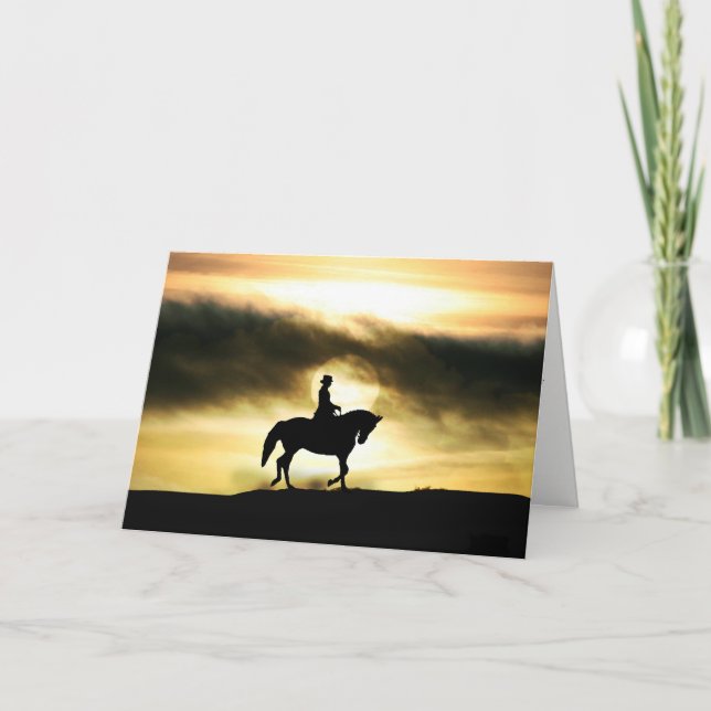 Carte de sympathie du cheval de l'cavalier (Devant)