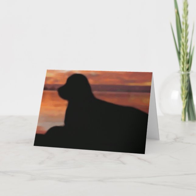 Carte de sympathie du coucher du soleil de Terre-N (Devant)