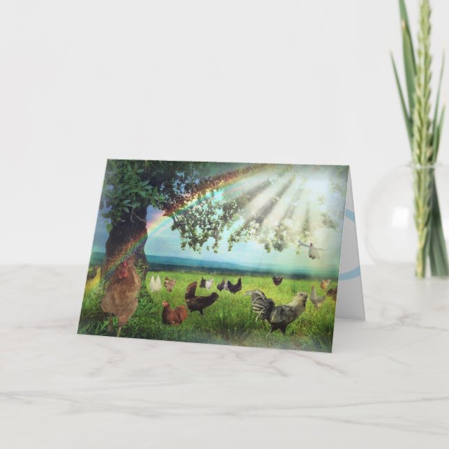 Carte de sympathie du paradis de poulet (Devant)