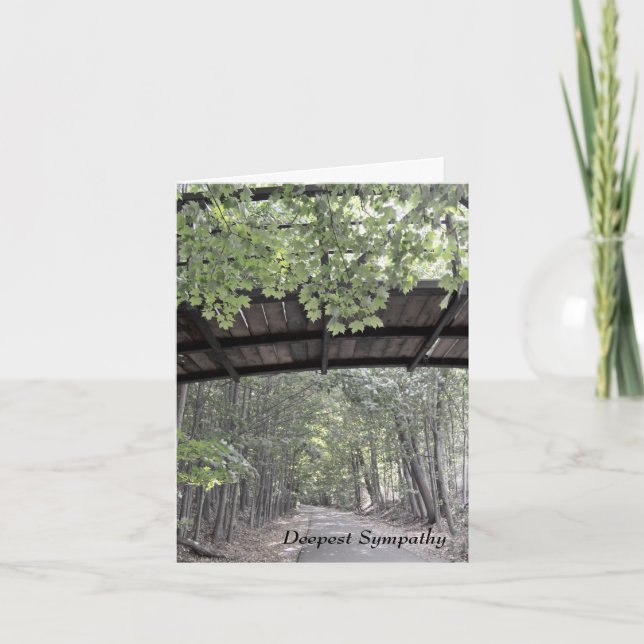 Carte de sympathie du pont feuilleté (Devant)