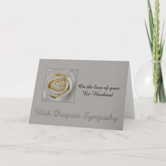 Carte de sympathie du Rose de la perte de l'ex-mar (Devant)
