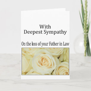 Carte de sympathie du Rose père en droit