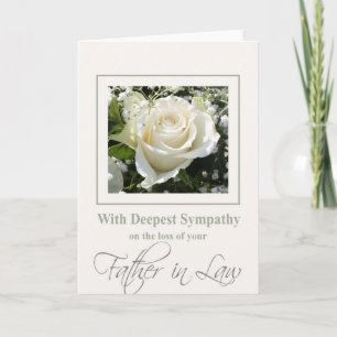 Carte de sympathie du Rose père en droit