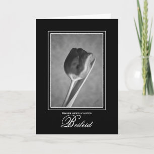 Carte de sympathie en langue allemande Tulip
