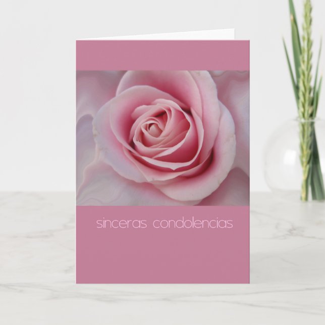 carte de sympathie espagnole rose (Devant)