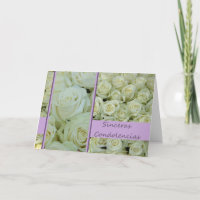 Carte de sympathie espagnole Sinceras Condolencias