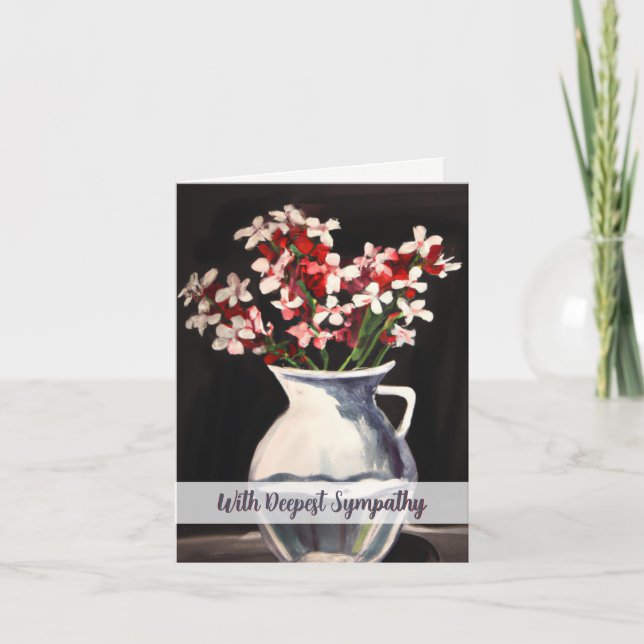 Carte de sympathie florale (Devant)