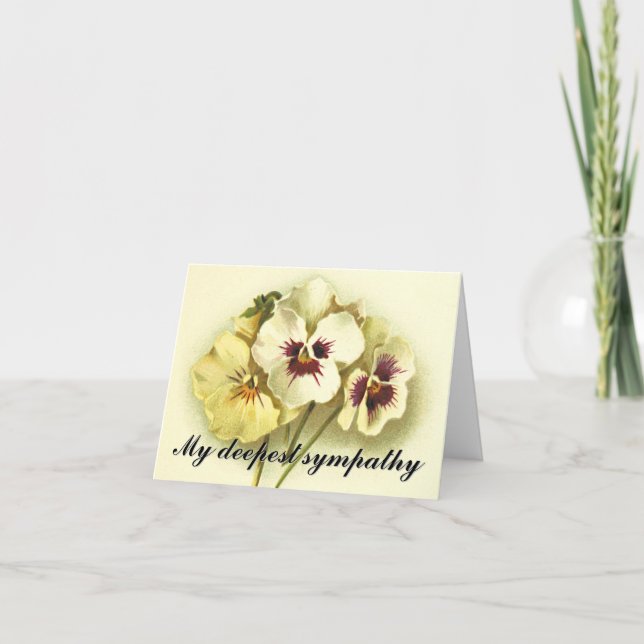 Carte de sympathie Florale "Ma plus profonde sympa (Devant)