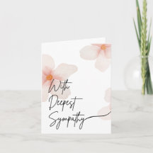 Carte de sympathie funéraire