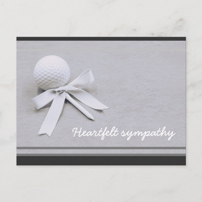 Carte de Sympathie Golf pour un golfeur avec balle (Devant)