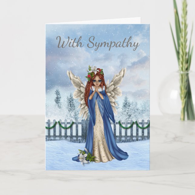 Carte de Sympathie hivernale avec Angel (Devant)
